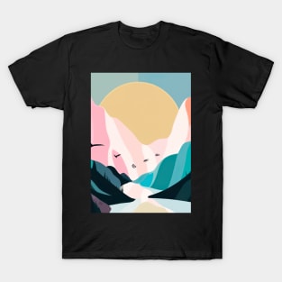 Forest Mountains Sunset T-Shirt